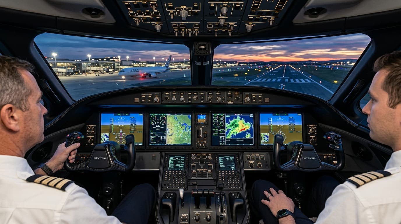 Cockpit com aviônicos de última geração Prosper Aviação